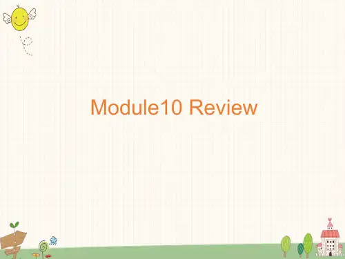 外研版英语(一起)六年级上册  Module 10 模块知识点总结