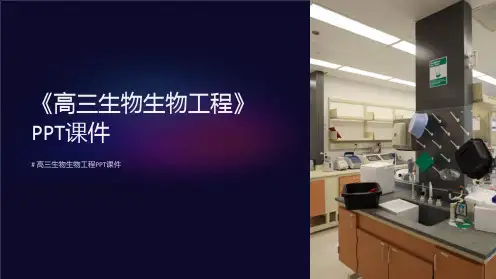 《高三生物生物工程》课件