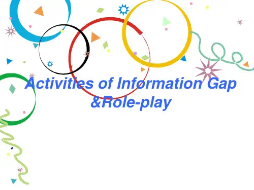 Activities of Information Gap &Role-play