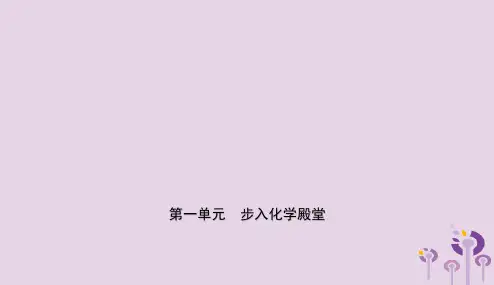 山东省滨州市2019年中考化学一轮复习第一单元走进化学殿堂课件2019011122