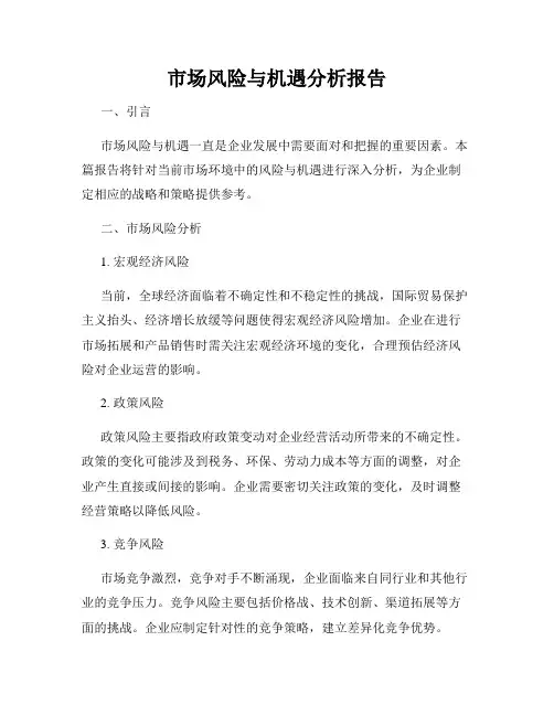 市场风险与机遇分析报告