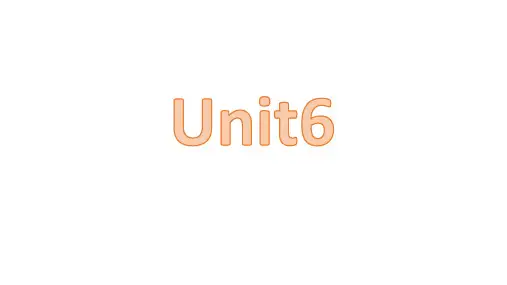 Unit6复习课件 人教版八年级英语下册