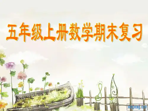 苏教版五年级上册数学期末复习课件 (2)