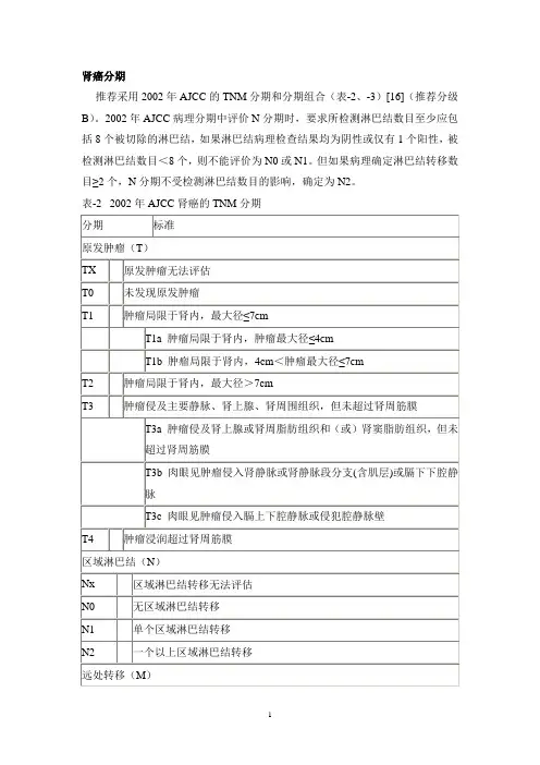 肿瘤分期