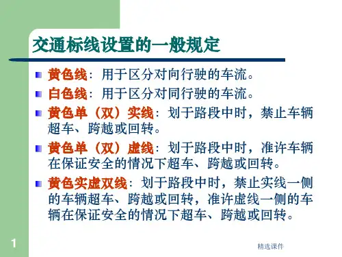 交通标线设置方法ppt课件