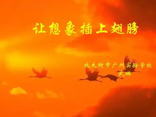 初中作文让想象插上翅膀ppt