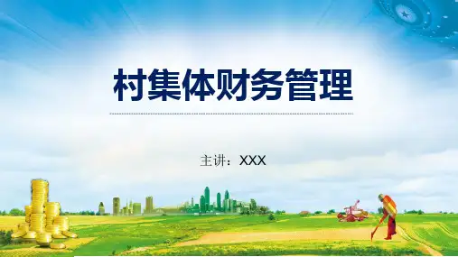 新农村村集体财务管理专题讲授PPT课件