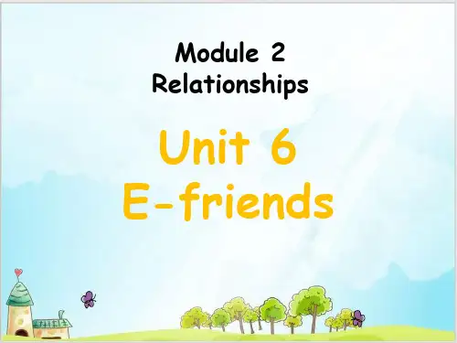 六年级上册英语精品ppt-module 2 unit 6 e-friend 沪教牛津版(深圳用) (