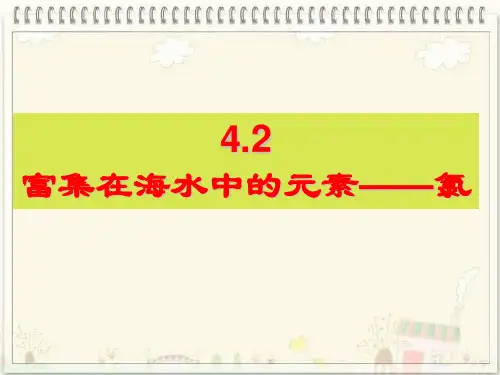 4.2富集在海水中的元素——氯
