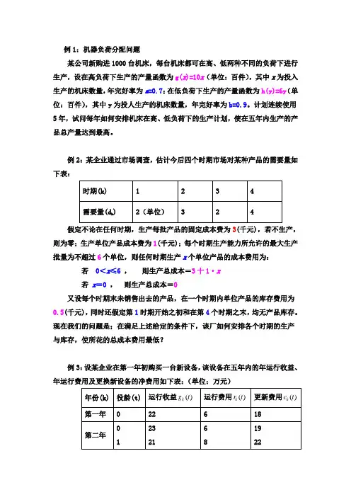 动态规划例题