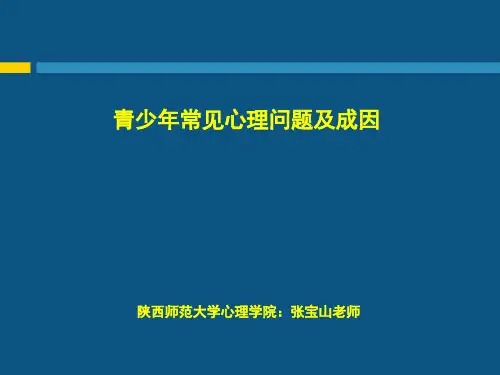 第18讲 青少年常见心理问题及成因(张宝山)