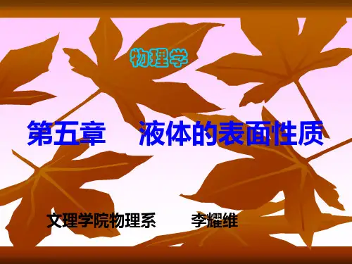 2019年第五章液体的表面性质.ppt