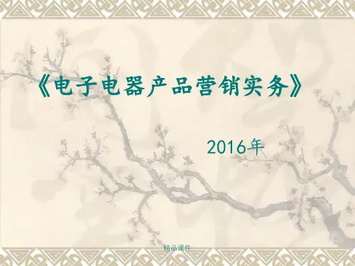 电子电器产品营销实务1ppt课件