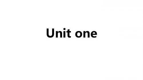 英语必修一Unit one全篇课文语法填空