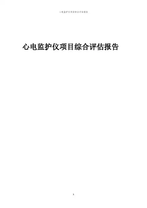 心电监护仪项目综合评估报告