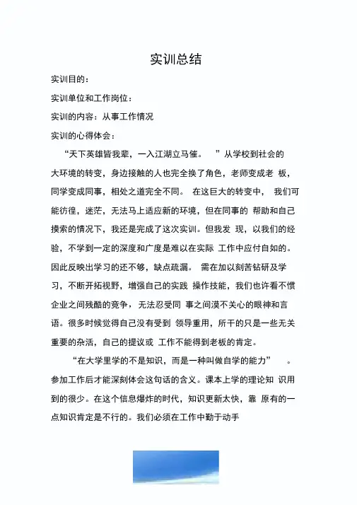 软件开发实习周记10篇