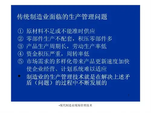 现代制造业现场管理技术课件