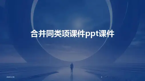 合并同类项课件ppt课件(2024)