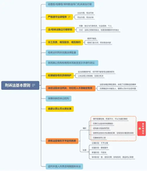 2020刑诉思维导图—刑诉法基本原则
