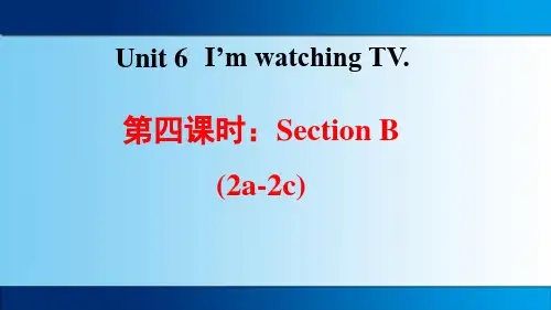 人教版七年级下册英语Unit6 SectionB (2a-2c)教学图文课件