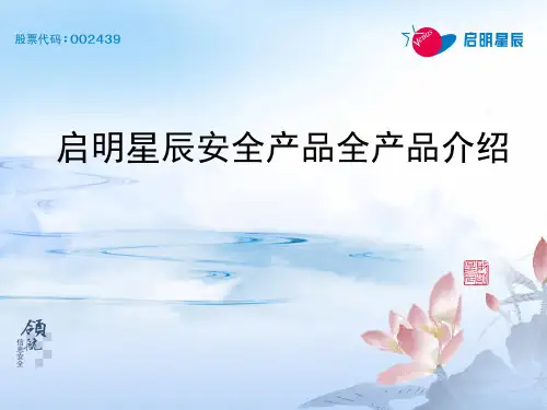 启明星辰产品介绍课件