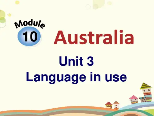Module  10 Unit 3 Language in use -完整版课件