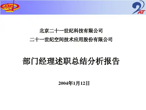 21stc2004公司述职分析