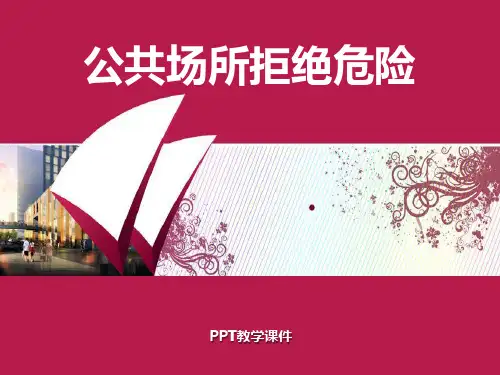 6公共场所拒绝危险PPT课件