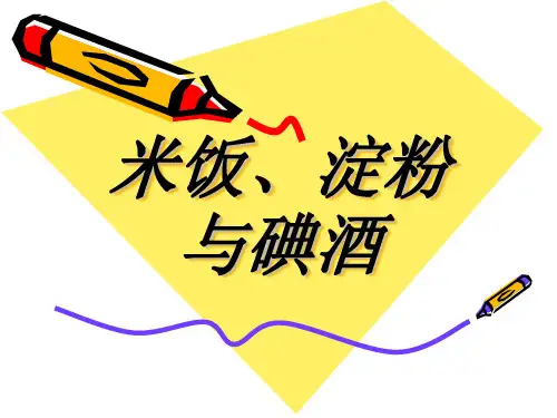 六年级下册科学课件2.3 米饭、淀粉和碘酒的变化｜教科版(共17张PPT)