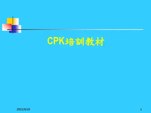 《CPK培训教材》PPT课件