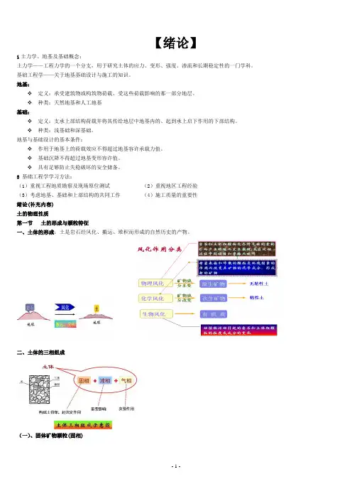 土力学、地基及基础概念
