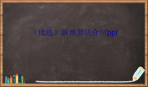 精选新预算法介绍讲义