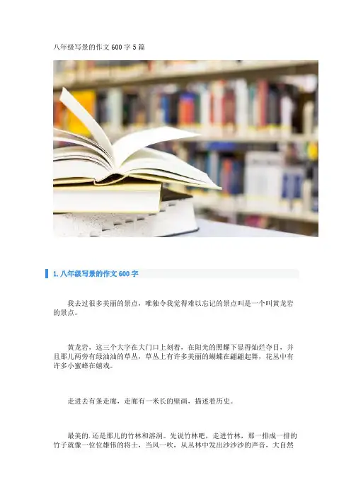 八年级写景的作文600字5篇