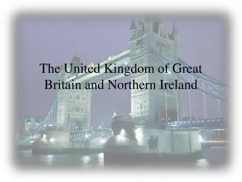 英语国家概况 第一章
