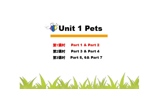 Unit 1 Pets 课件1-3课时完整版 外研版Join in 三年级下册第一单元课件