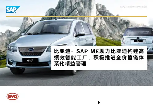 SAP成功故事-比亚迪