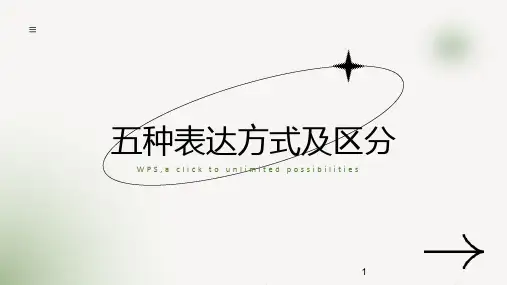 中职语文专题复习：五种表达方式及区分