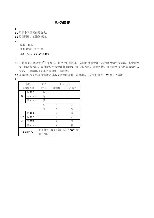 联网信号放大器使用说明书