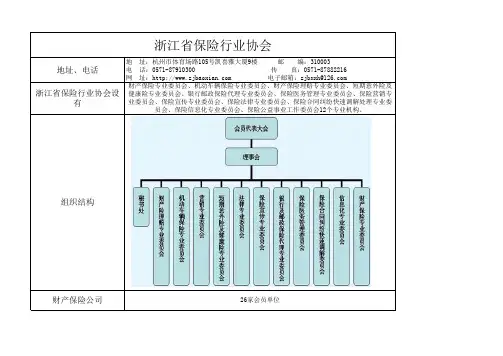 某省保险行业协会会员单位