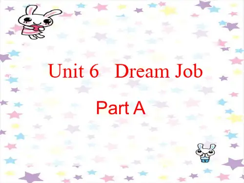 闽教版六年级英语下册Unit 6 Dream Job精编课件