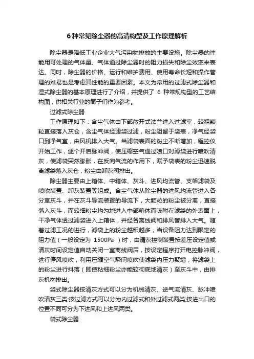 6种常见除尘器的高清构型及工作原理解析