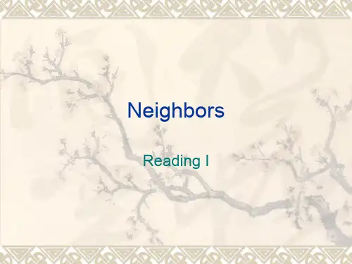 牛津译林版七年级下册Unit 2《Neighbours》课件：reading