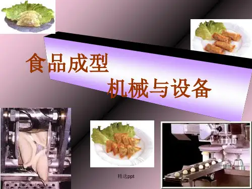 食品成型机械与设备PPT课件