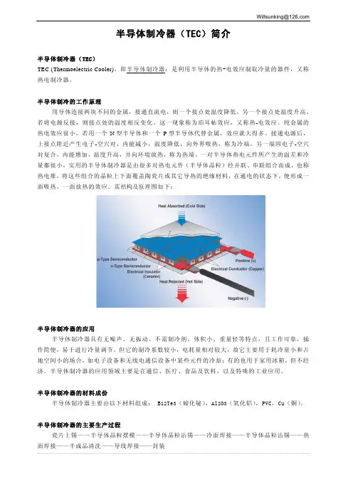 半导体制冷器(TEC)简介