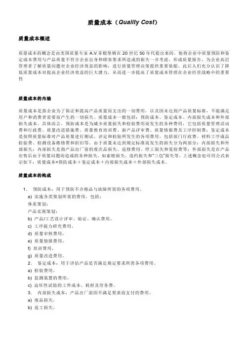 质量成本