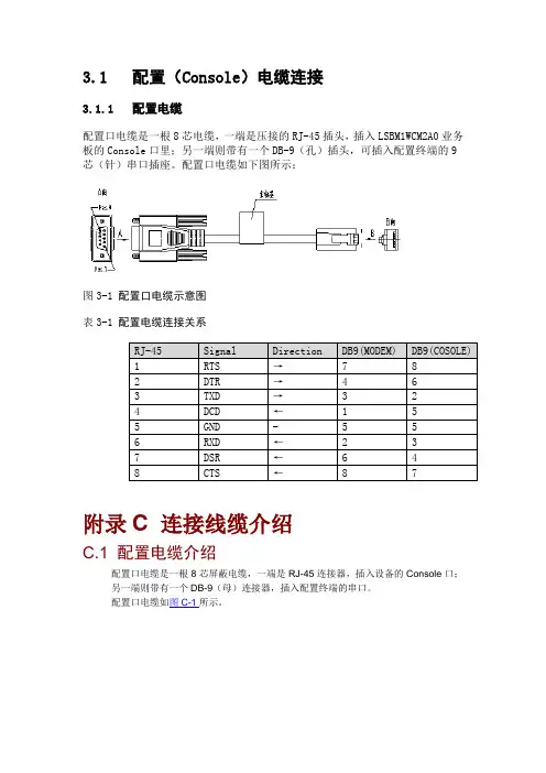 Console线制作线序-华三