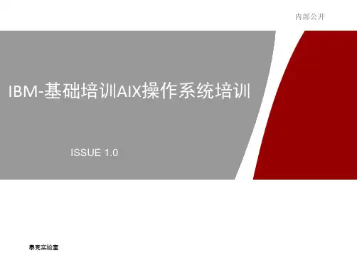 IBM-基础培训AIX操作系统培训(泰克教育)