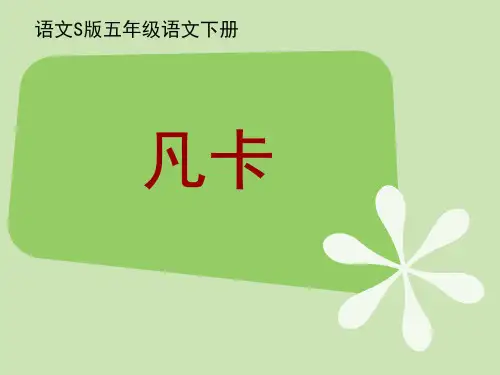 (语文S版)五年级语文下册课件 凡卡 2