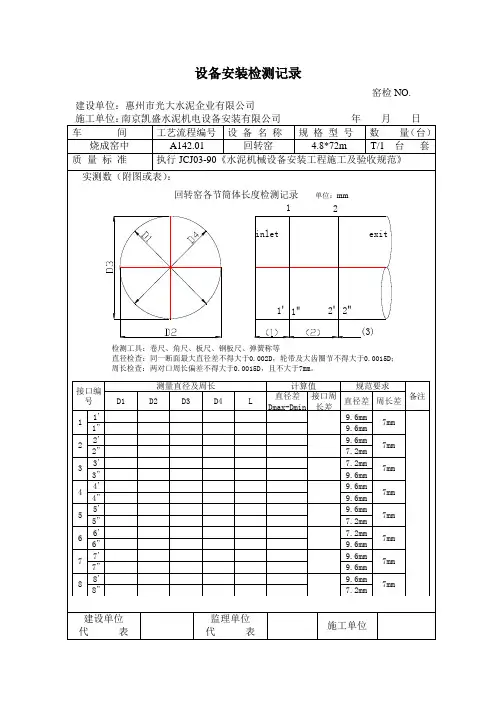回转窑测量