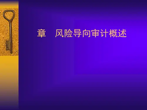 审计学之风险导向审计概述(ppt30张)